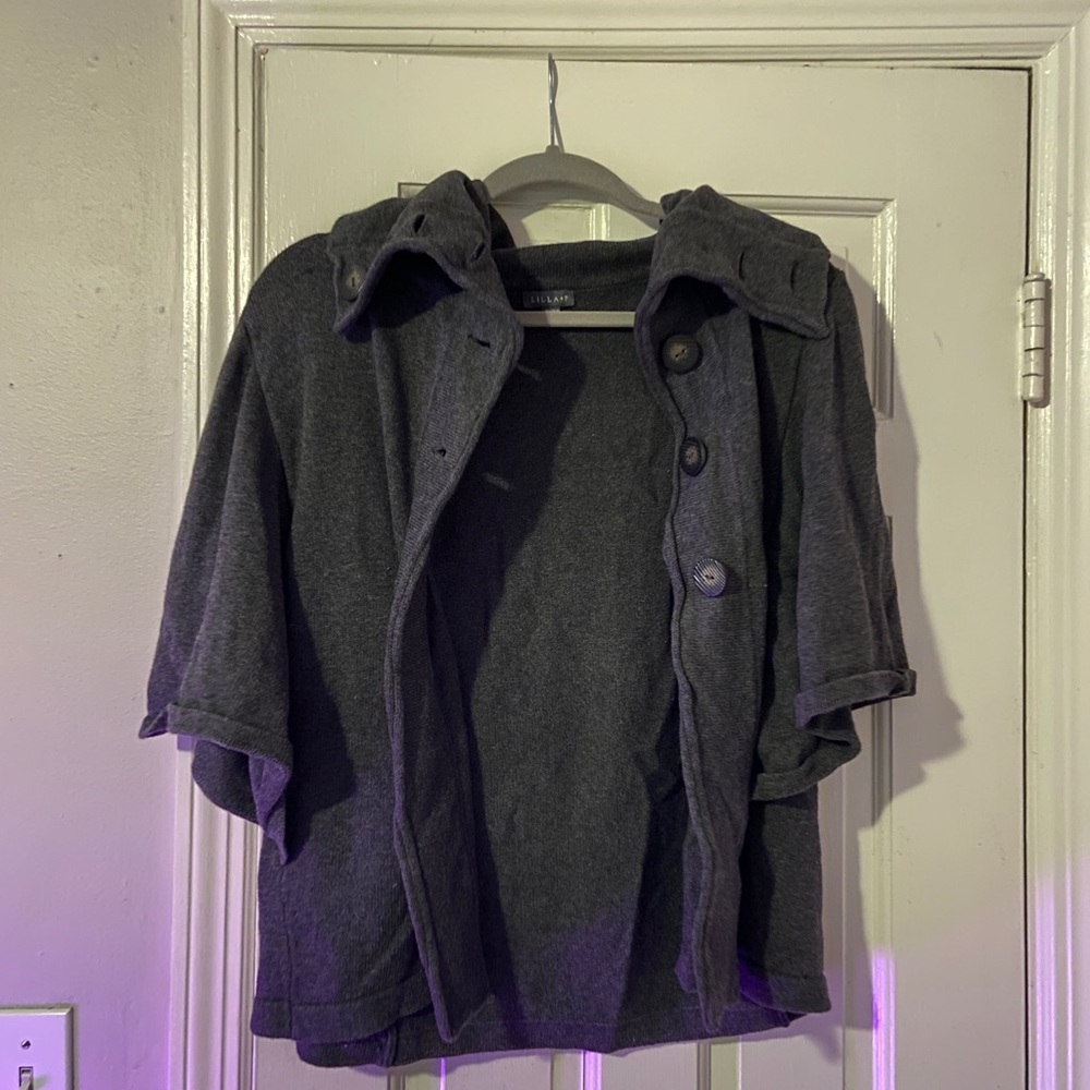 Dark Gray Poncho/Top